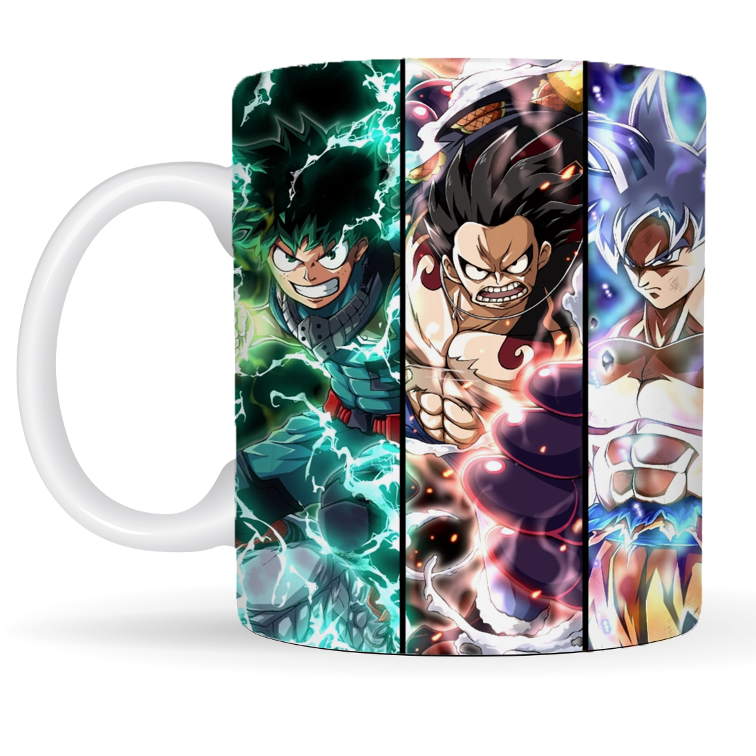 Replix Naruto Anime Printed Coffee Mug, White Ceramic Milk Mug Anime Printed, 350 ml for Gifting and Present (Mix)