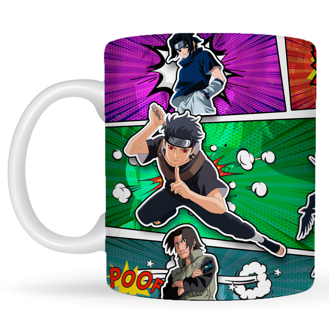 Replix Naruto Anime Printed Coffee Mug, White Ceramic Milk Mug Anime Printed, 350 ml for Gifting and Present (Naruto 5)