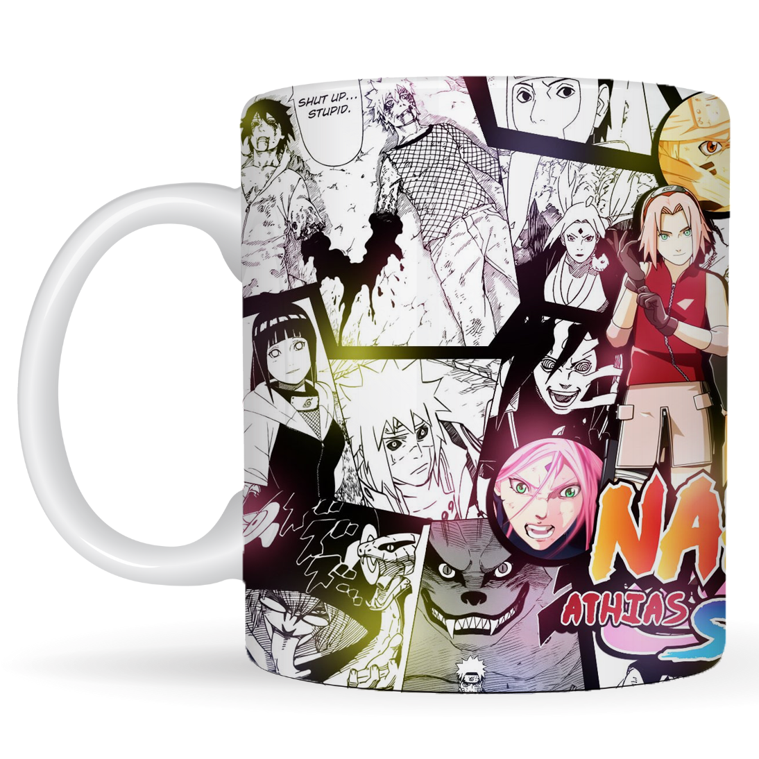 Replix Naruto Anime Printed Coffee Mug, White Ceramic Milk Mug Anime Printed, 350 ml for Gifting and Present (Naruto 6)
