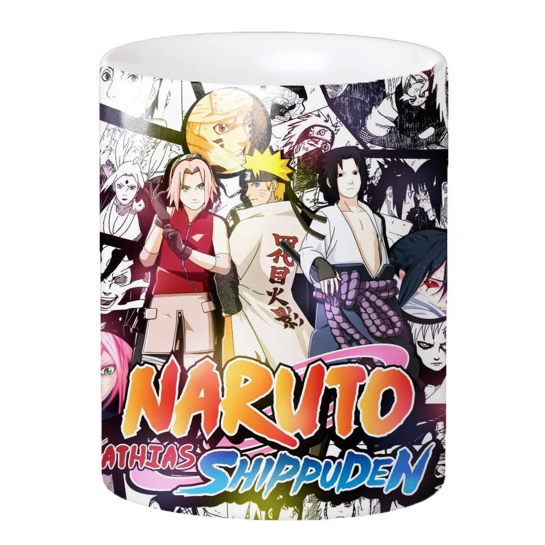 Replix Naruto Anime Printed Coffee Mug, White Ceramic Milk Mug Anime Printed, 350 ml for Gifting and Present (Naruto 6)