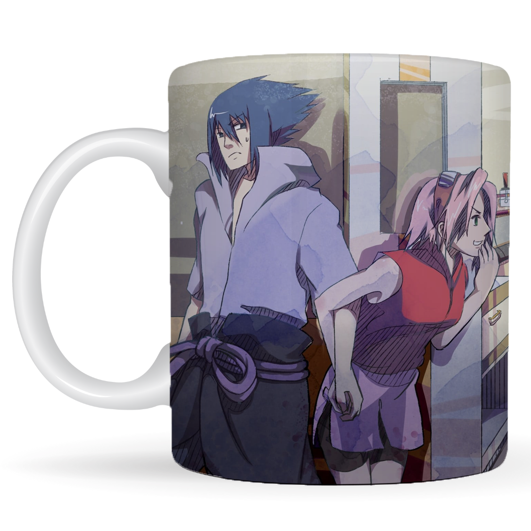 Replix Naruto Anime Printed Coffee Mug, White Ceramic Milk Mug Anime Printed, 350 ml for Gifting and Present (Naruto 10)