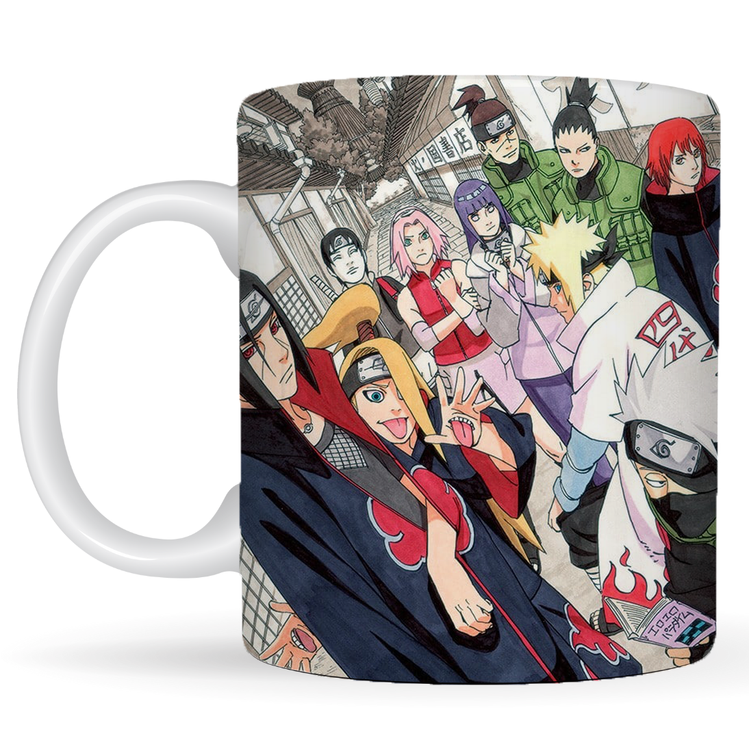 Replix Naruto Anime Printed Coffee Mug, White Ceramic Milk Mug Anime Printed, 350 ml for Gifting and Present (Naruto 3)