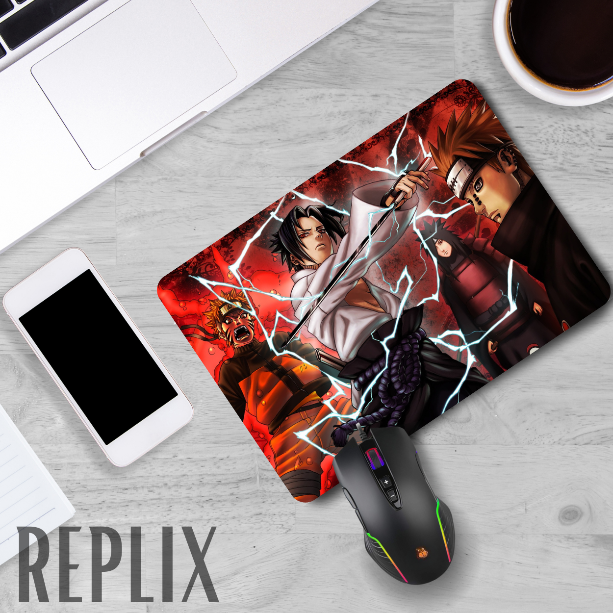 Replix Anime Mouse Pad (9 inch x 7 inch) - Sasuke 2 Printed Mousepad Mousepad
