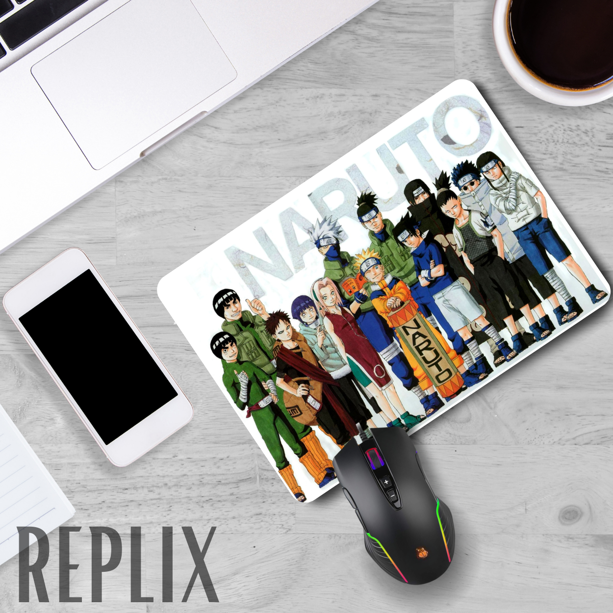 Replix Anime Mouse Pad (9 inch x 7 inch) - Naruto 4 Printed Mousepad Mousepad