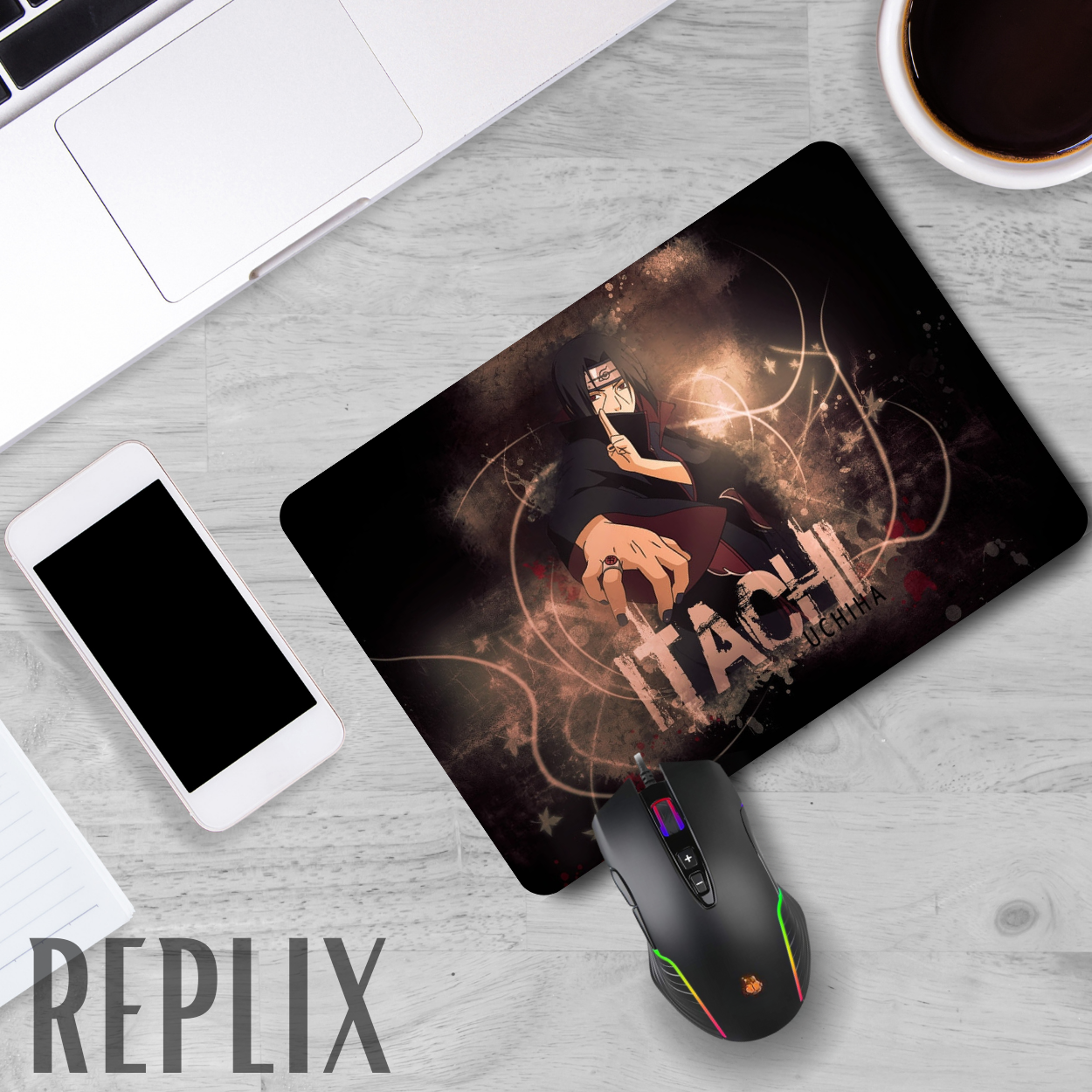 Replix Anime Mouse Pad (9 inch x 7 inch) - Itachi  7 Printed Mousepad Mousepad