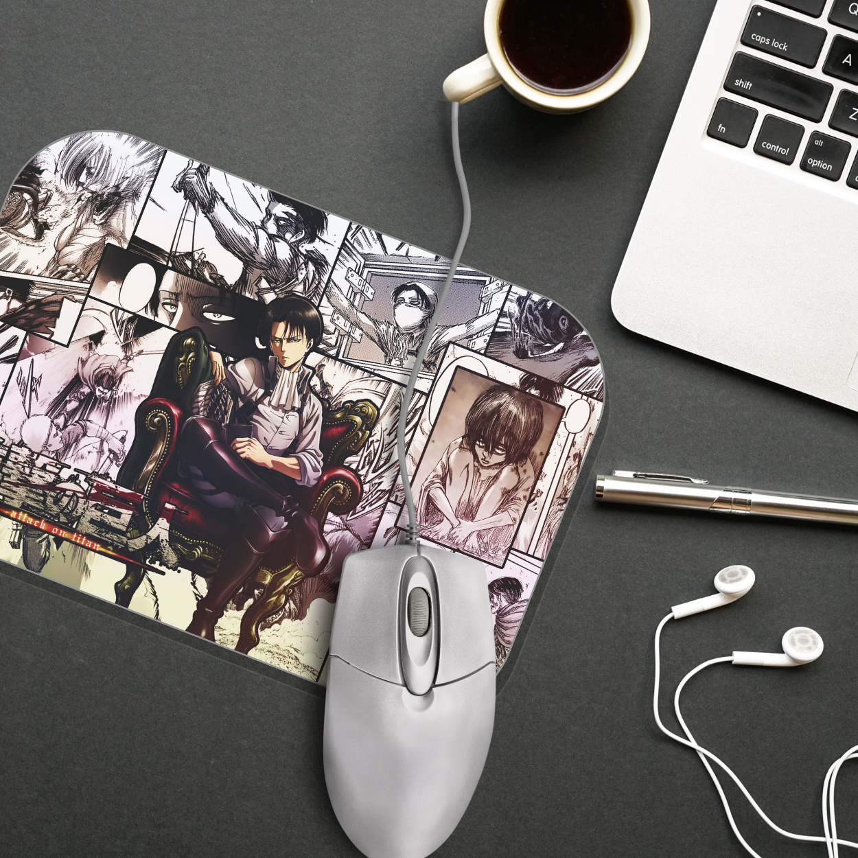 Replix Anime Mouse Pad (9 inch x 7 inch) - Captain Levi Printed Mousepad Mousepad