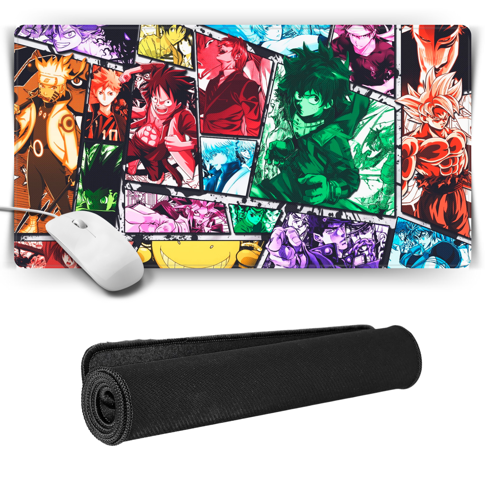 Replix Large Fight Anime Printed Mousepad with Smooth Mouse Control Mouse Pad for Laptop Mousepad