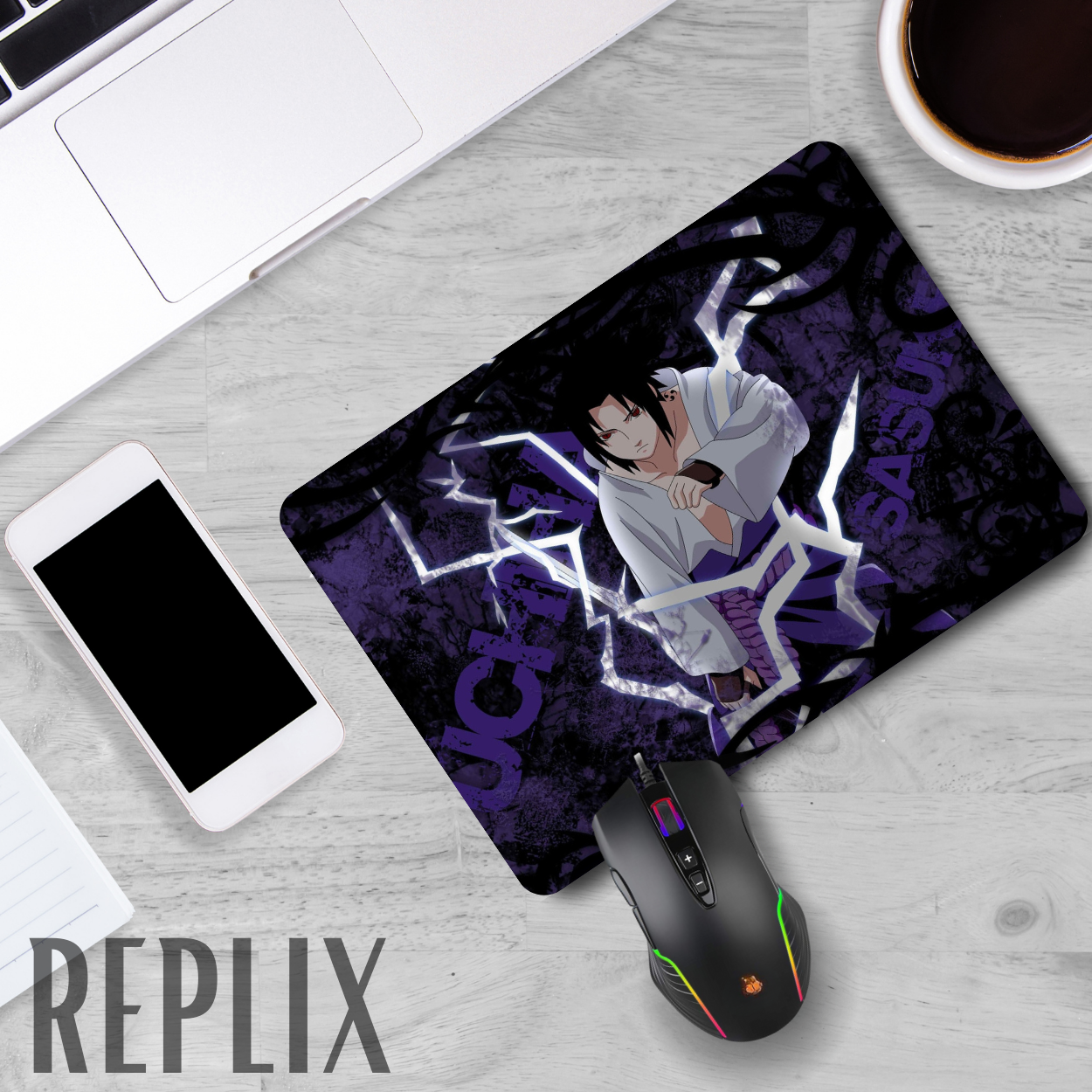 Replix Anime Mouse Pad (9 inch x 7 inch) - Sasuke 1 Printed Mousepad Mousepad