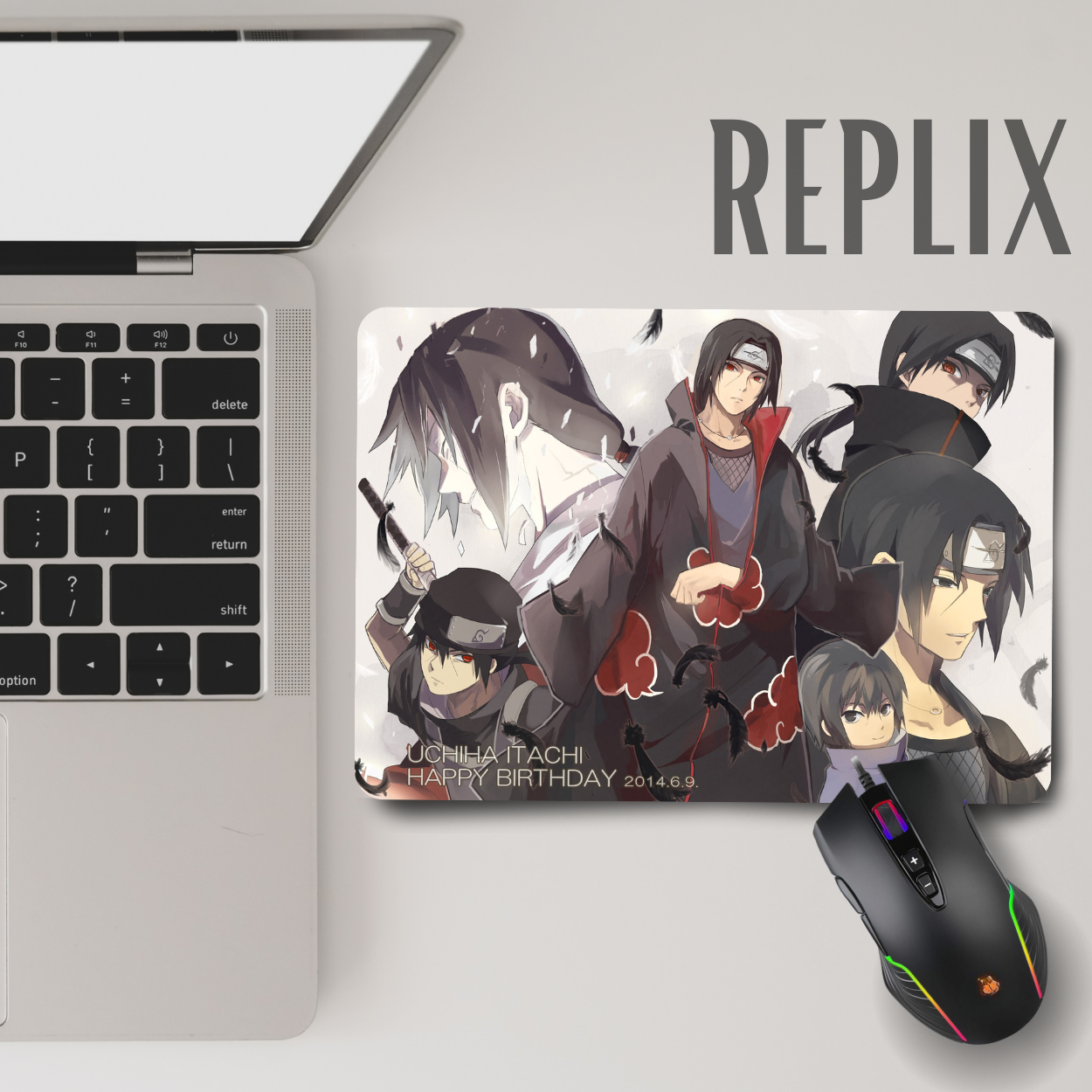 Replix Anime Mouse Pad (9 inch x 7 inch) - Naruto Itachi B Printed Mousepad Mousepad