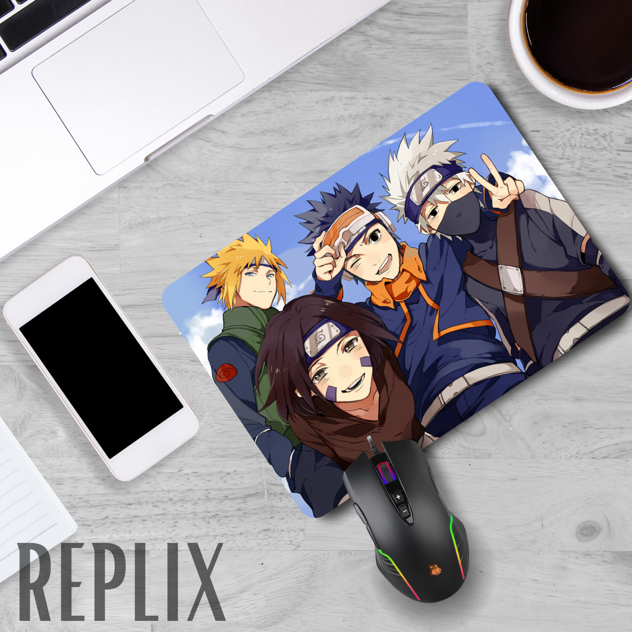 Replix Anime Mouse Pad (9 inch x 7 inch) - Naruto 8 Printed Mousepad Mousepad