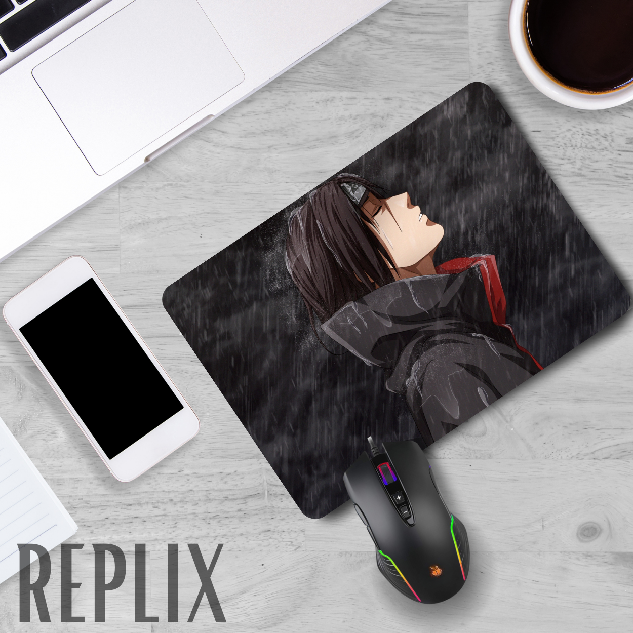 Replix Anime Mouse Pad (9 inch x 7 inch) - Itachi 7 Printed Mousepad Mousepad