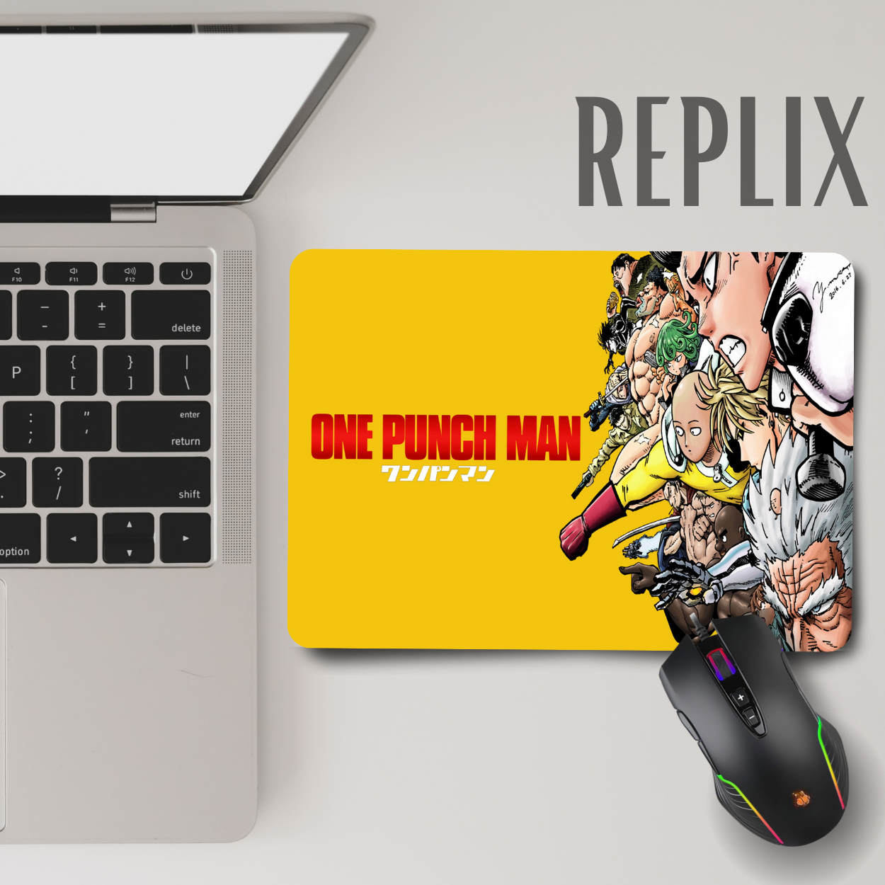 Replix Anime Mouse Pad (9 inch x 7 inch) - One Punch Man Printed Mousepad