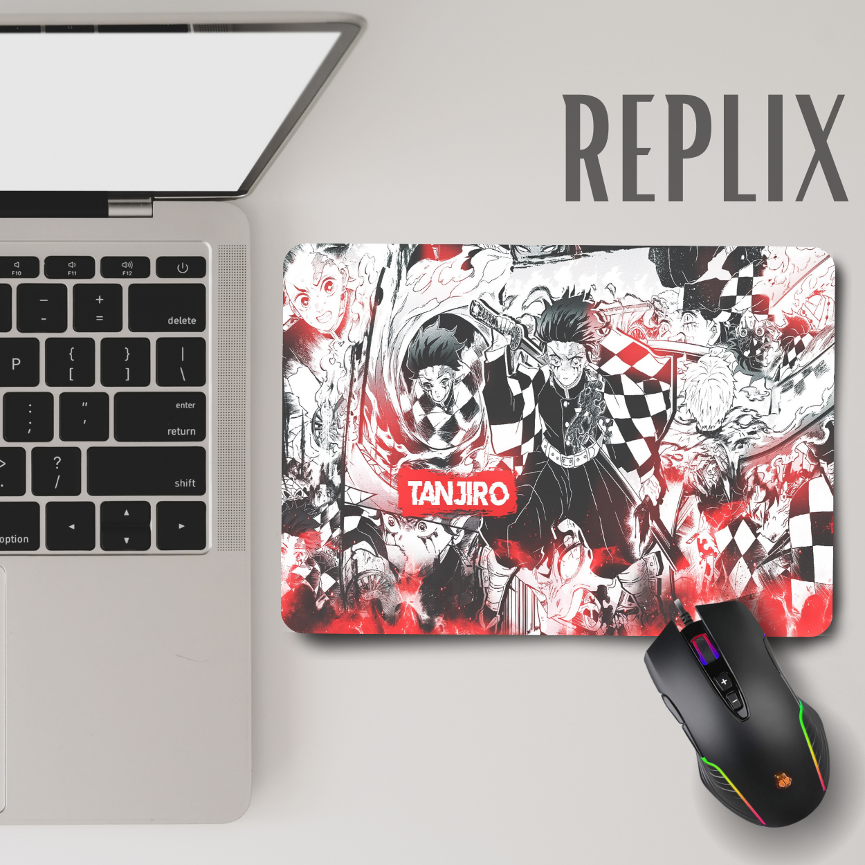 Replix Anime Mouse Pad (9 inch x 7 inch) - Tanjiro Printed Mousepad