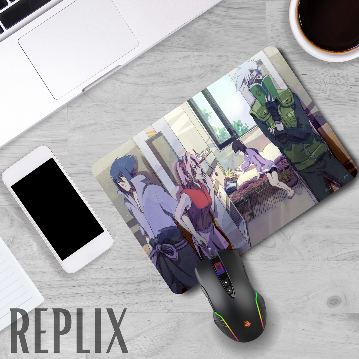 Replix Anime Mouse Pad (9 inch x 7 inch) - Naruto 9 Printed Mousepad Mousepad