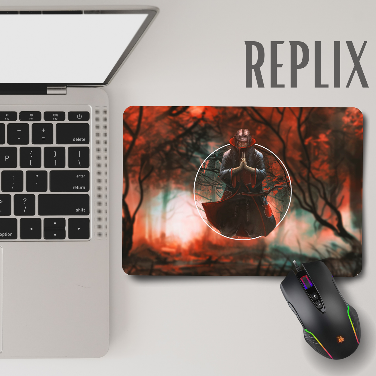 Replix Anime Mouse Pad (9 inch x 7 inch) - Itachi 1 Printed Mousepad