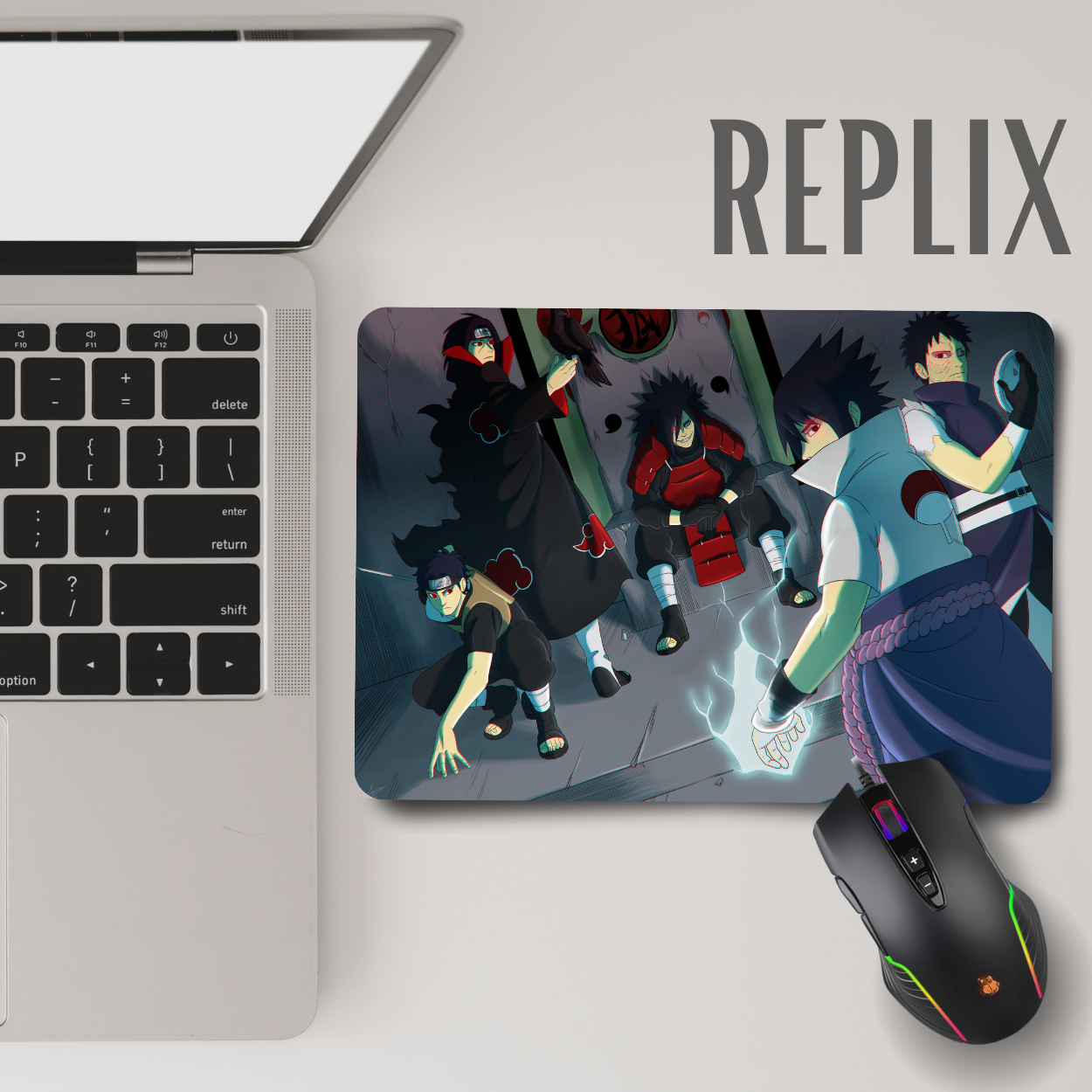 Replix Anime Mouse Pad (9 inch x 7 inch) -  Uchiha Printed Mousepad