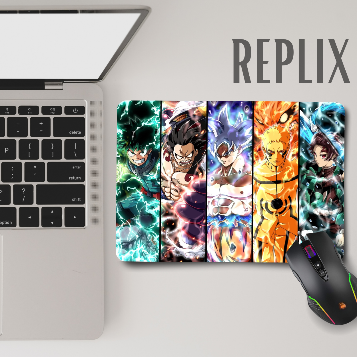 Replix Anime Mouse Pad (9 inch x 7 inch) - Mix Anime Printed Mousepad