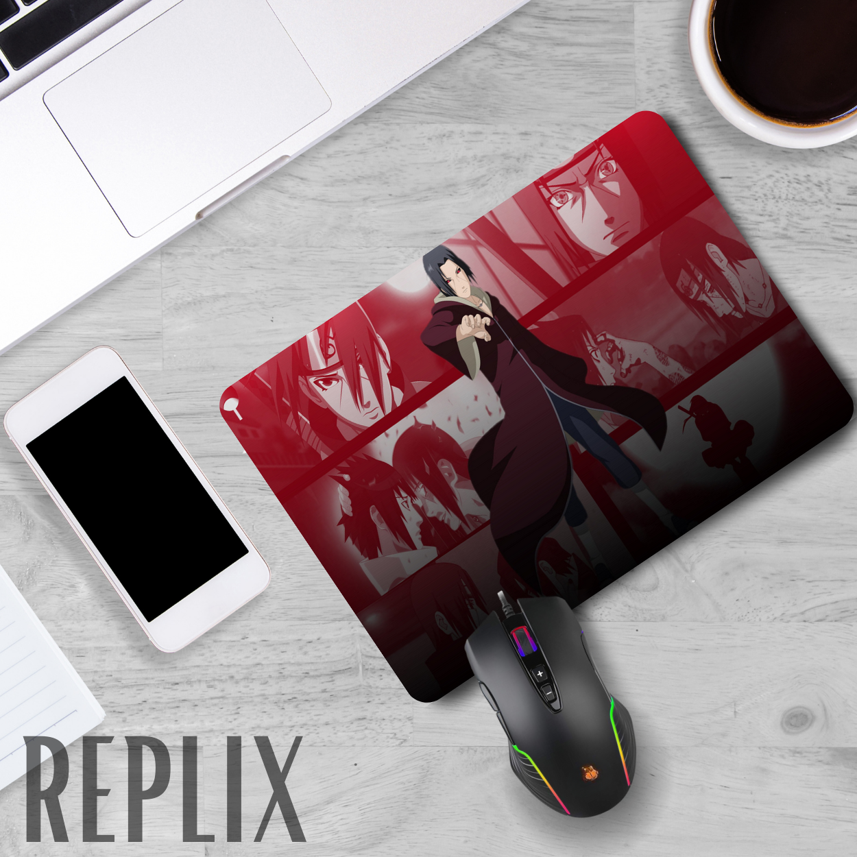 Replix Anime Mouse Pad (9 inch x 7 inch) - Itachi 11 Printed Mousepad Mousepad