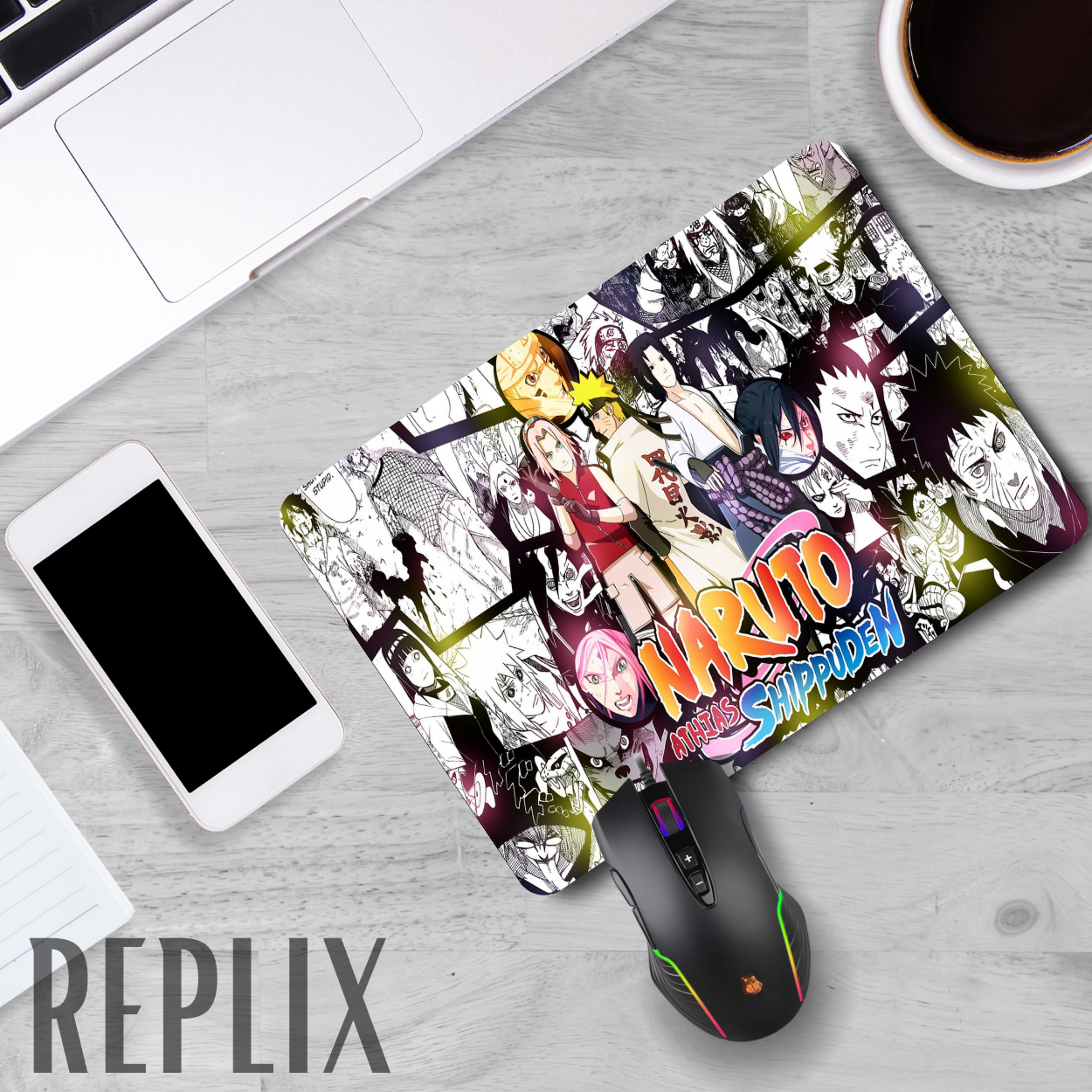 Replix Anime Mouse Pad (9 inch x 7 inch) - Naruto 12 Printed Mousepad Mousepad