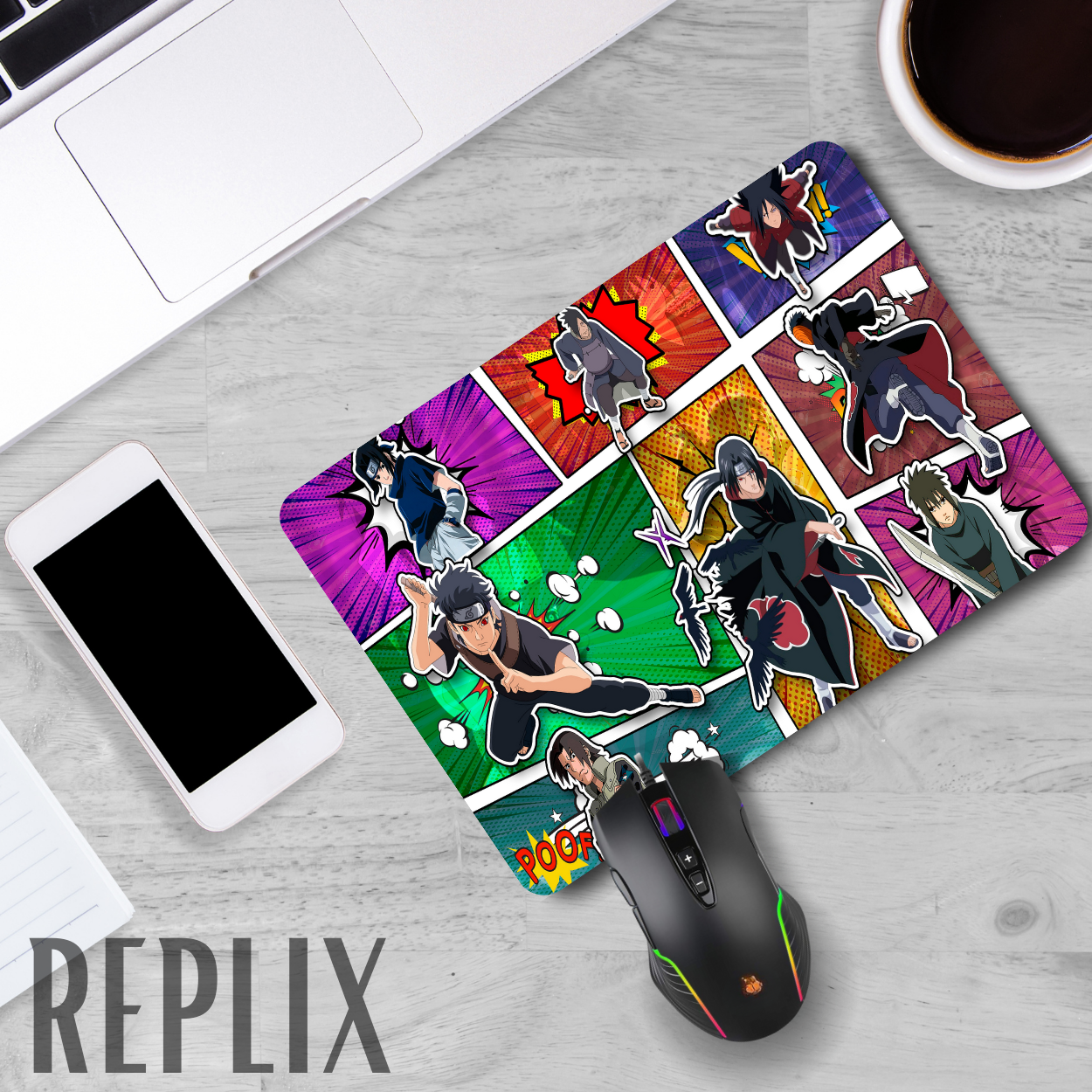 Replix Anime Mouse Pad (9 inch x 7 inch) - Naruto 13 Printed Mousepad Mousepad