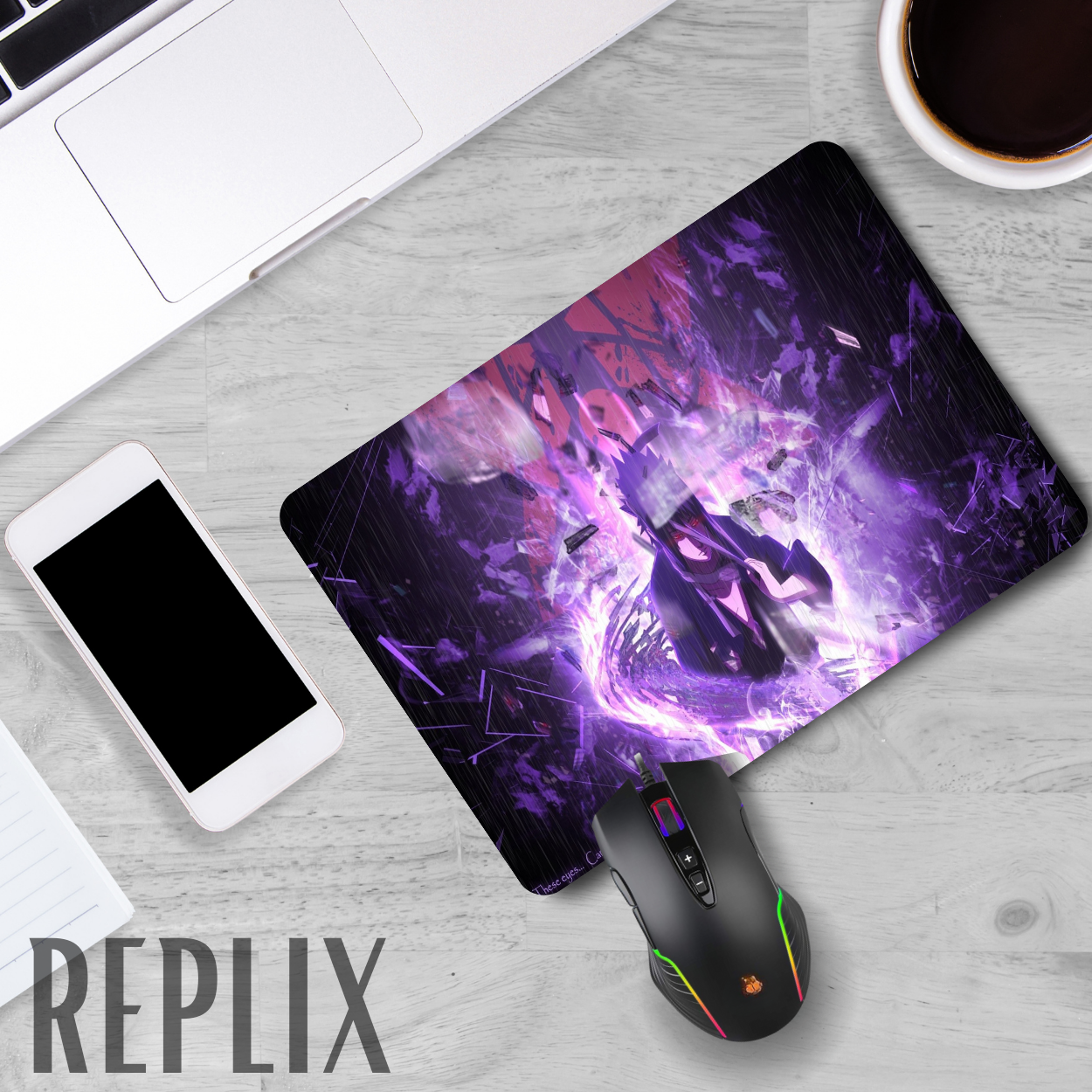 Replix Anime Mouse Pad (9 inch x 7 inch) - Sasuke 5 Printed Mousepad Mousepad