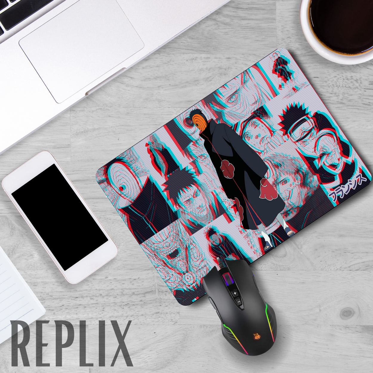 Replix Anime Mouse Pad (9 inch x 7 inch) - Obito 1 Printed Mousepad Mousepad
