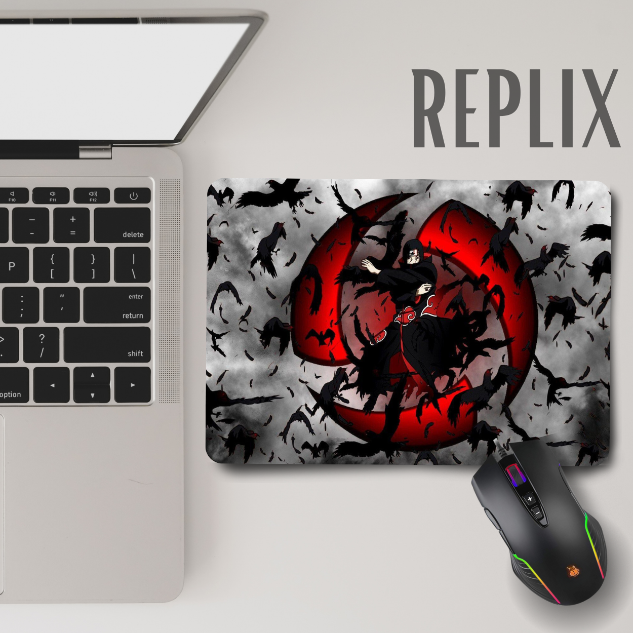 Replix Anime Mouse Pad (9 inch x 7 inch) - Itachi 4 Printed Mousepad Mousepad
