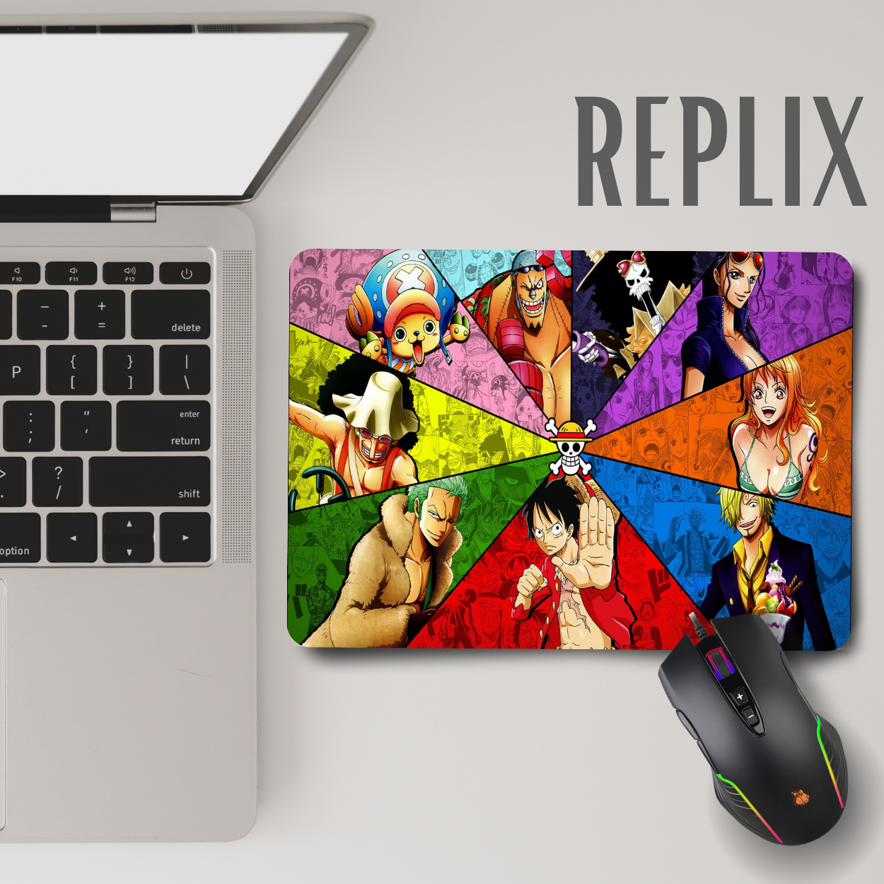 Replix Anime Mouse Pad (9 inch x 7 inch) - Luffy Printed Mousepad