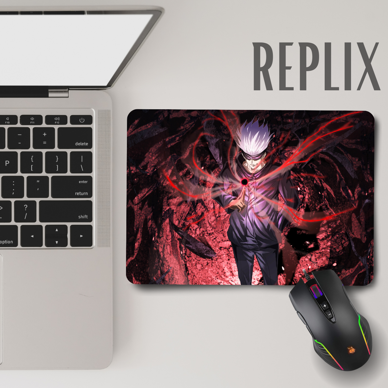 Replix Anime Mouse Pad (9 inch x 7 inch) - Gojo 2 Printed Mousepad Mousepad