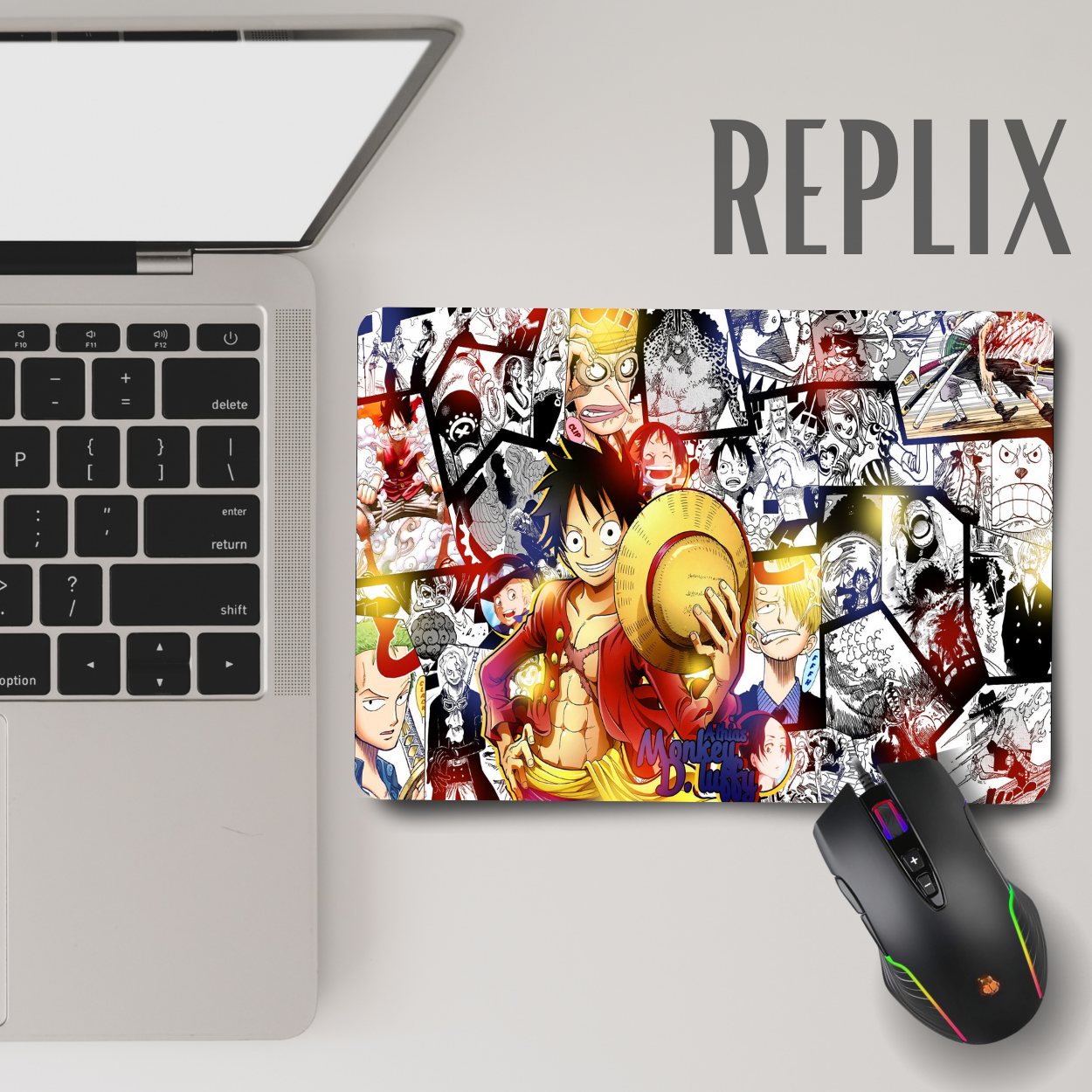 Replix Anime Mouse Pad (9 inch x 7 inch) - Luffy 1 Printed Mousepad