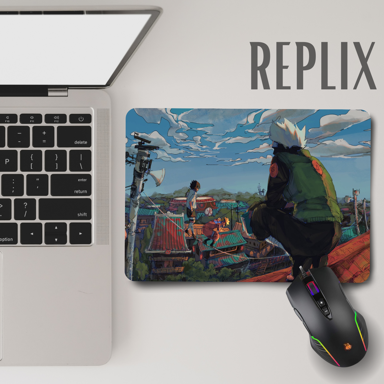 Replix Anime Mouse Pad (9 inch x 7 inch) - Kakashi Printed Mousepad Mousepad