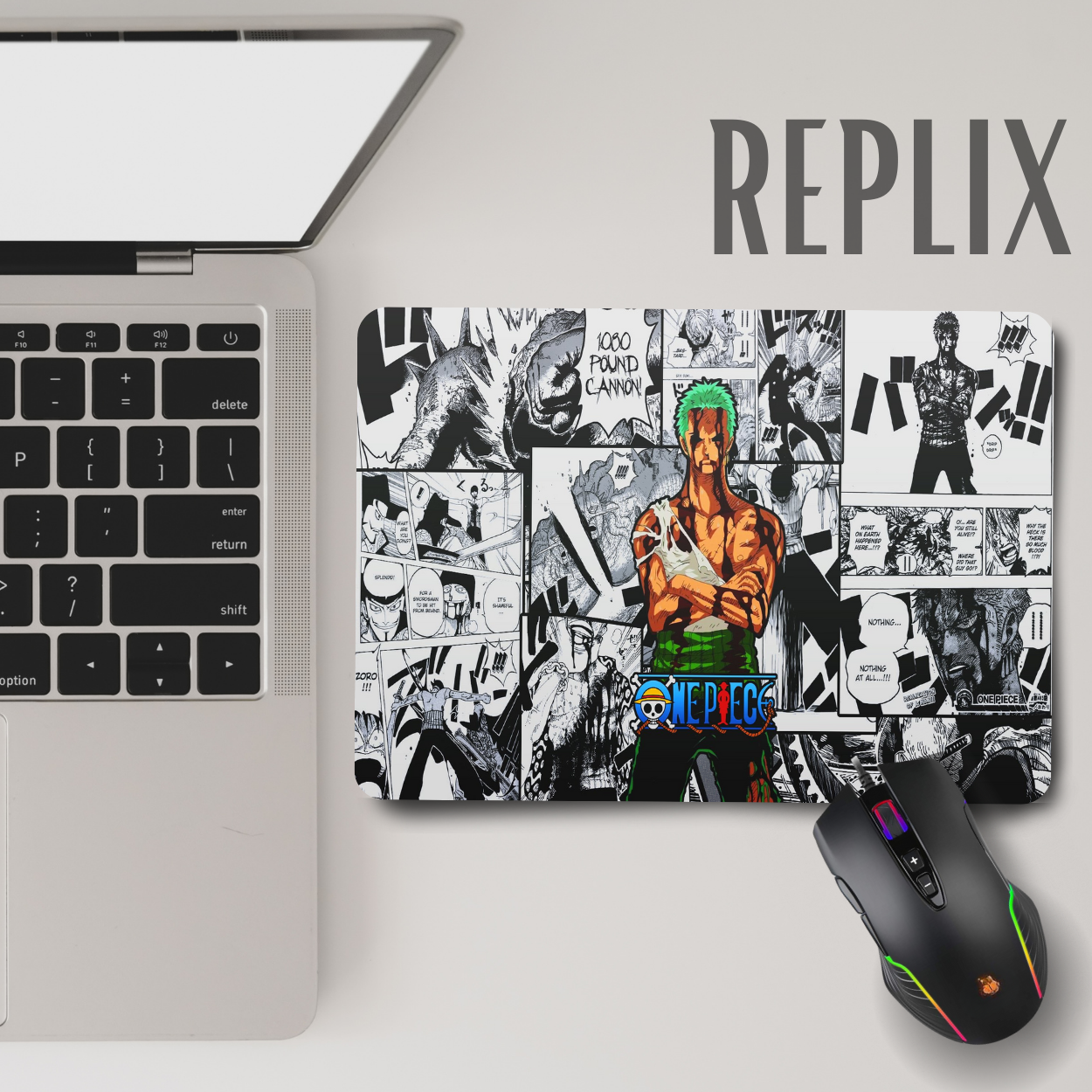 Replix Anime Mouse Pad (9 inch x 7 inch) - Zoro Printed Mousepad Mousepad