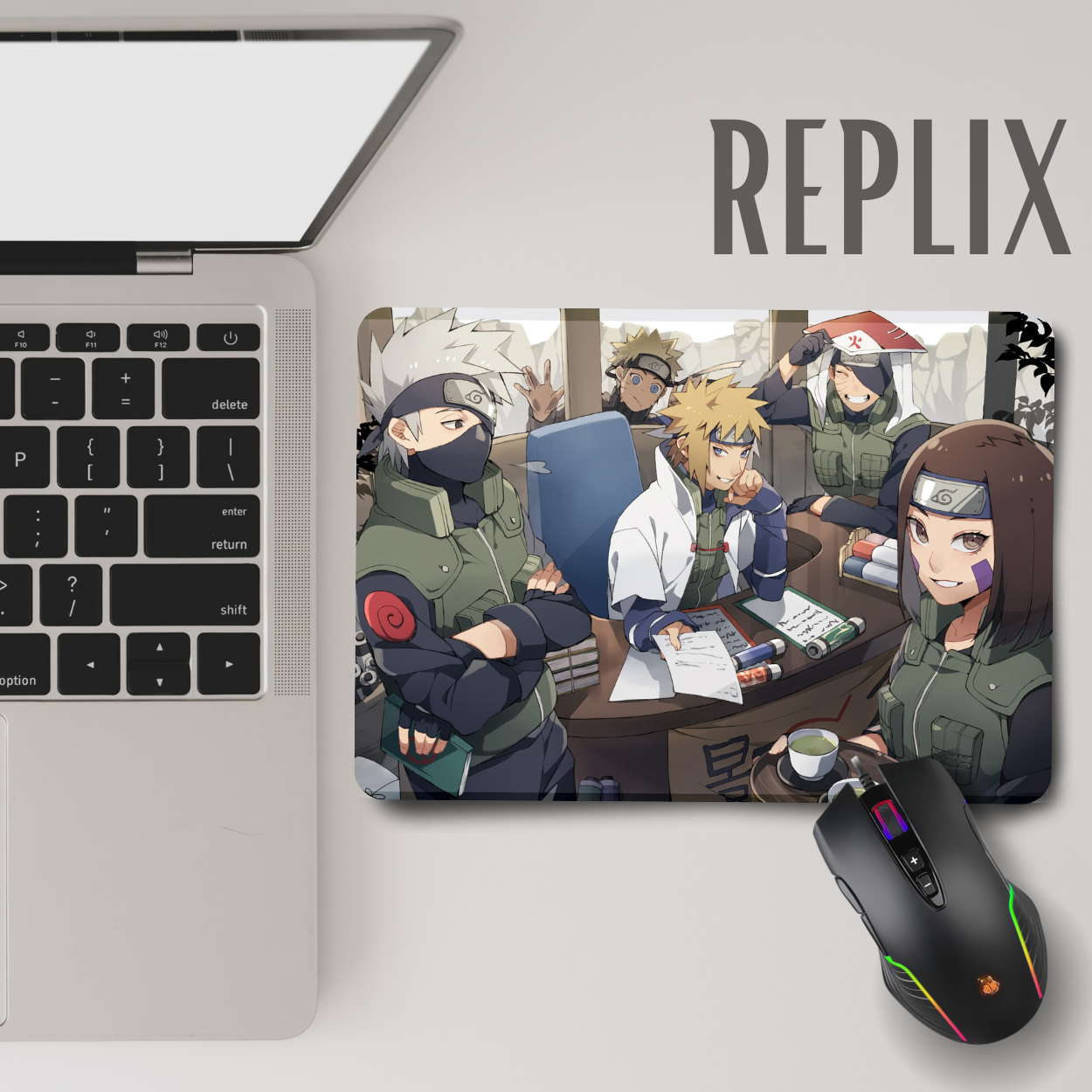 Replix Anime Mouse Pad (9 inch x 7 inch) - Naruto Team Printed Mousepad Mousepad