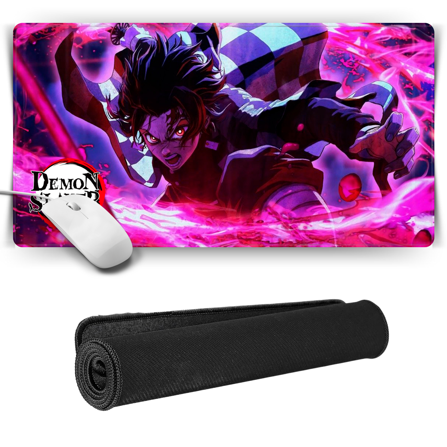 Replix Large Tanjiro Anime Printed Mousepad with Smooth Mouse Control Mouse Pad for Laptop Mousepad
