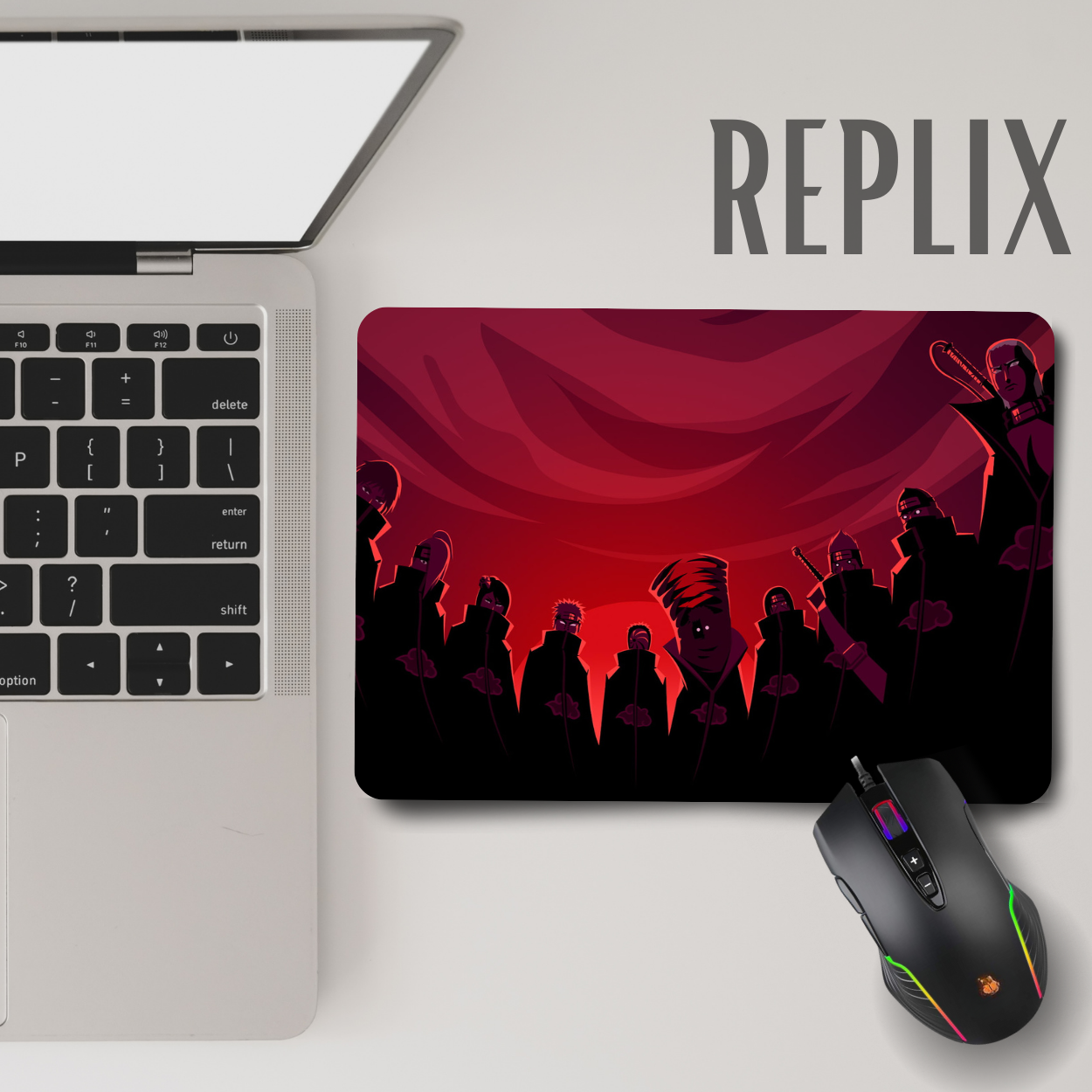 Replix Anime Mouse Pad (9 inch x 7 inch) - Akatsuki 3 Printed Mousepad Mousepad