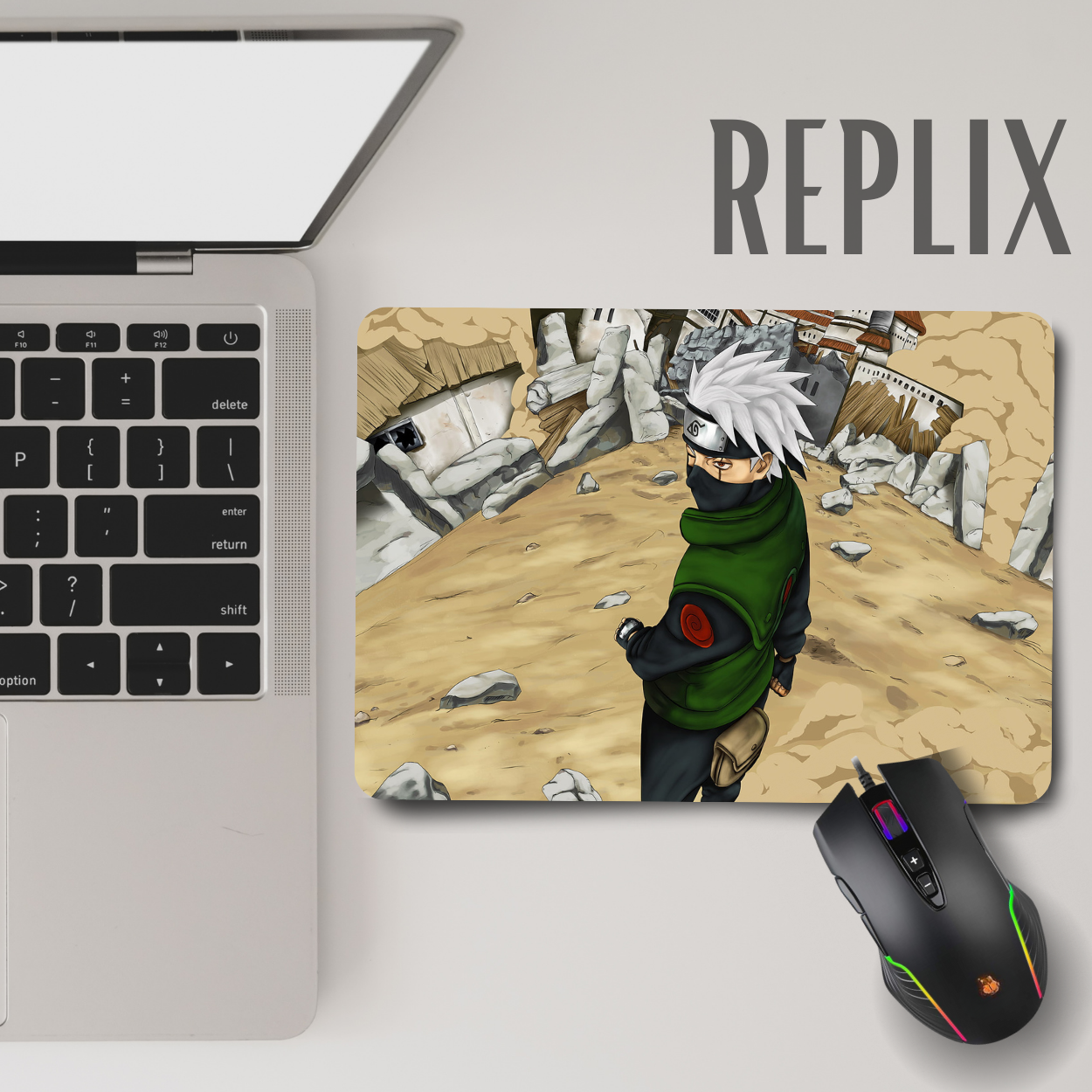 Replix Anime Mouse Pad (9 inch x 7 inch) - Kakashi 3 Printed Mousepad Mousepad