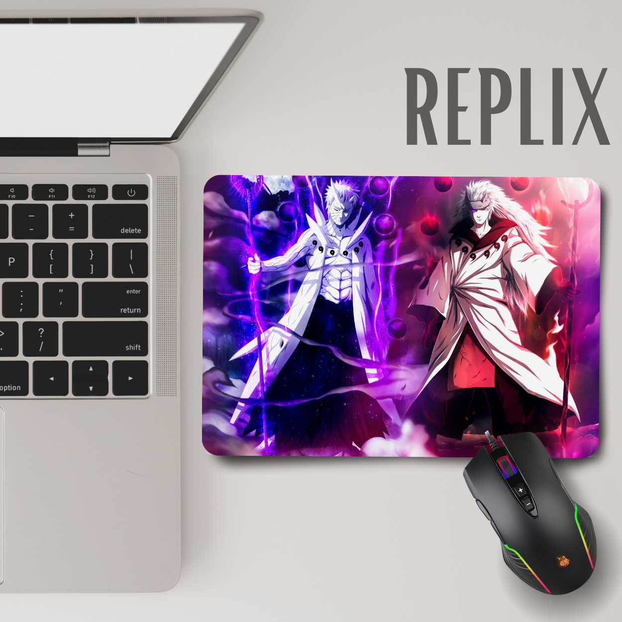 Replix Anime Mouse Pad (9 inch x 7 inch) - Madara Obito Printed Mousepad Mousepad