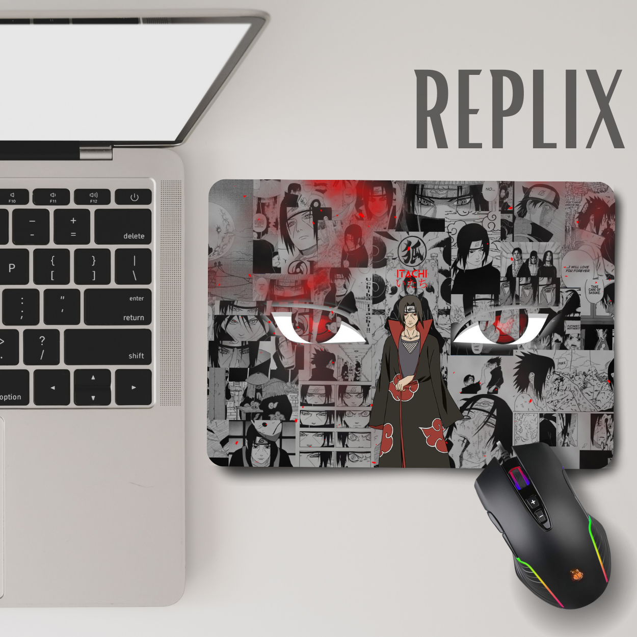 Replix Anime Mouse Pad (9 inch x 7 inch) - Itachi 5 Printed Mousepad Mousepad