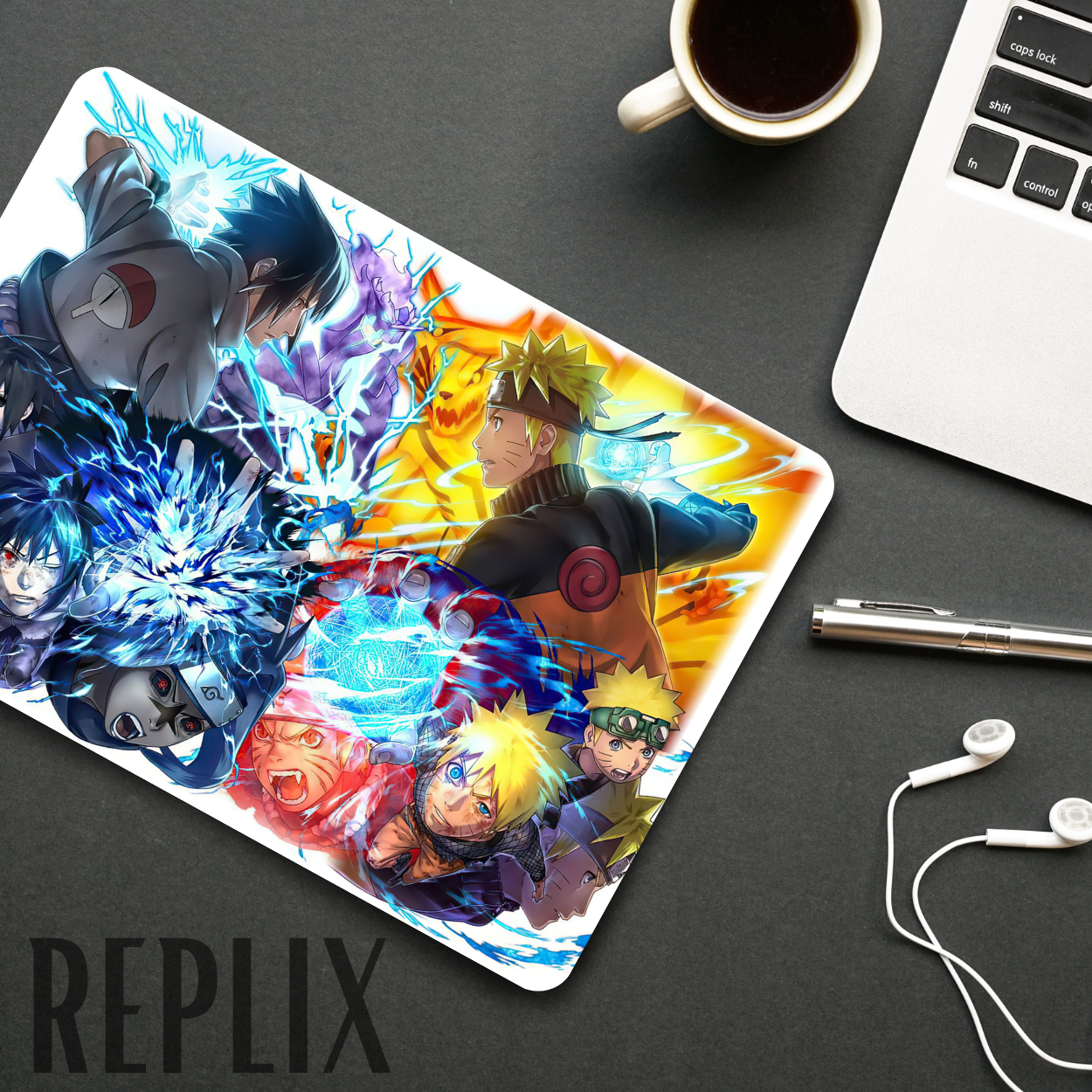 Replix Anime Mouse Pad (9 inch x 7 inch) - Naruto Sasuke Printed Mousepad Mousepad