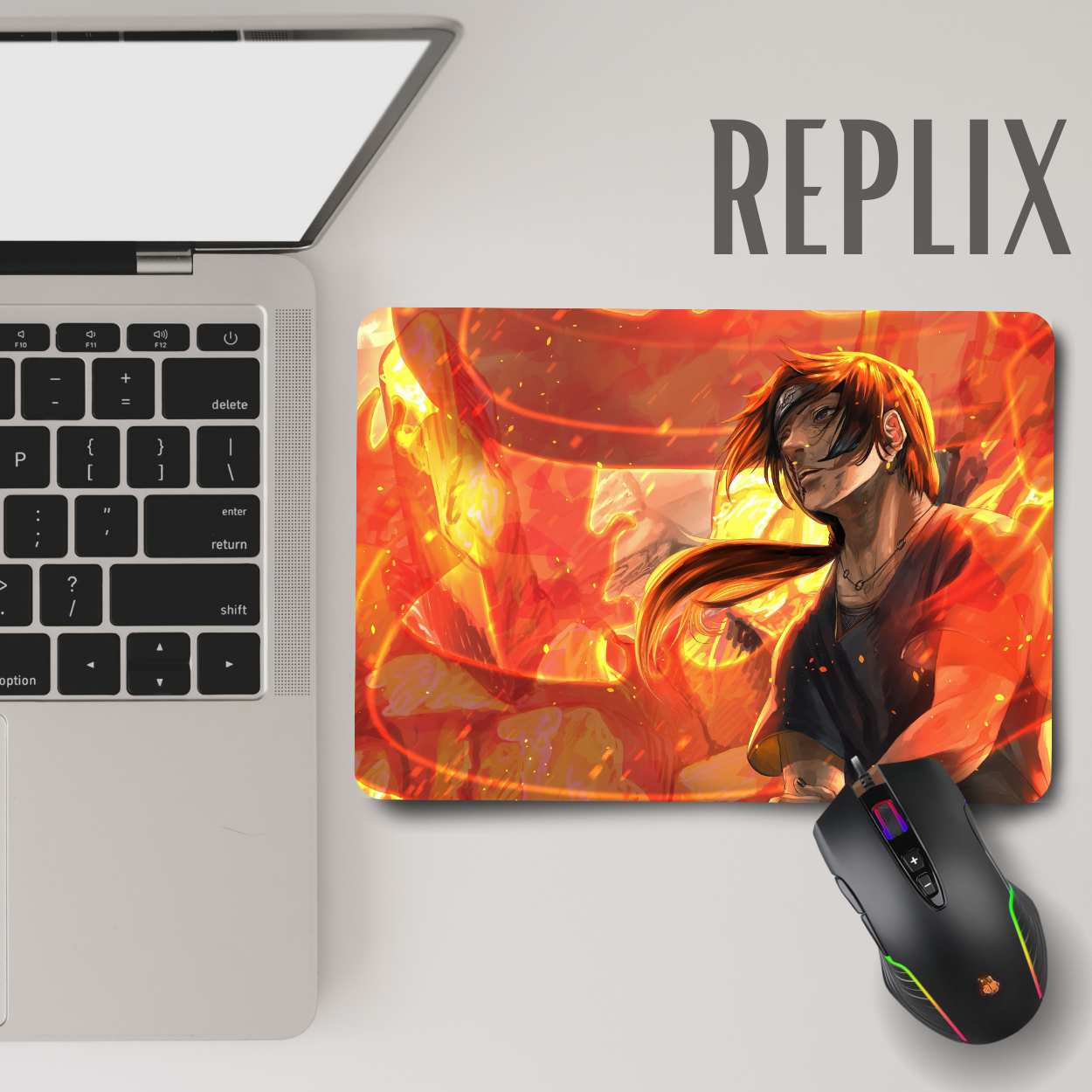 Replix Anime Mouse Pad (9 inch x 7 inch) - Itachi 6 Printed Mousepad Mousepad