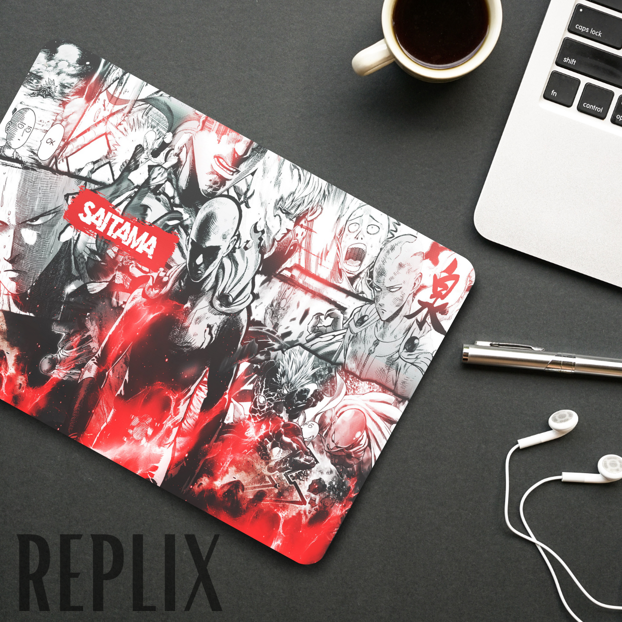 Replix Anime Mouse Pad (9 inch x 7 inch) - Sitama Printed Mousepad