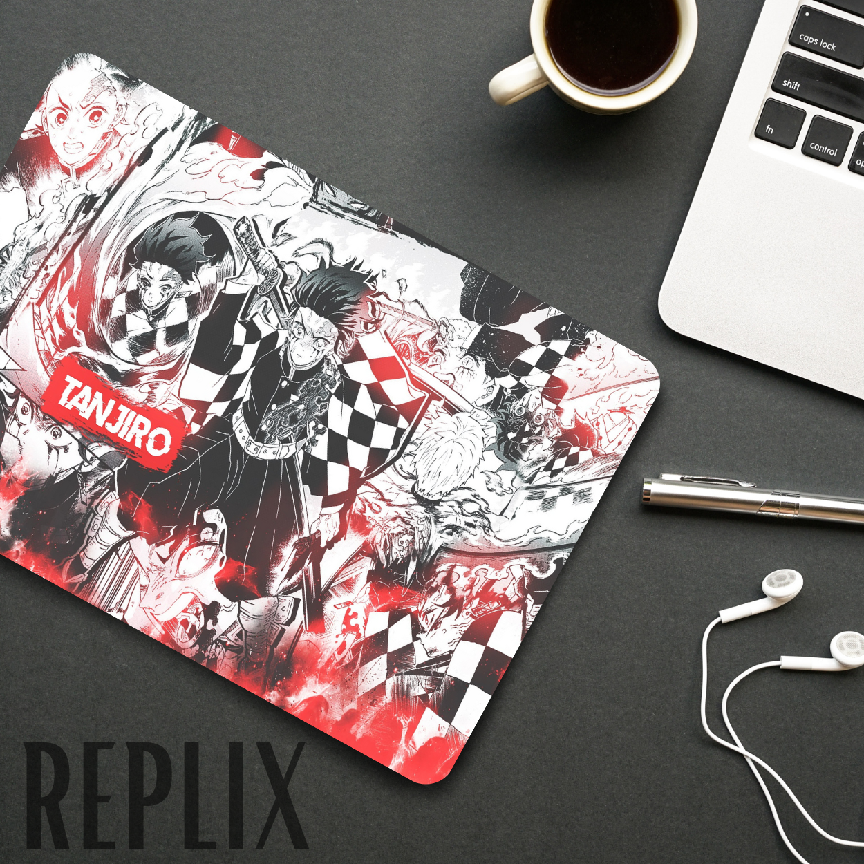 Replix Anime Mouse Pad (9 inch x 7 inch) - Tanjiro Printed Mousepad