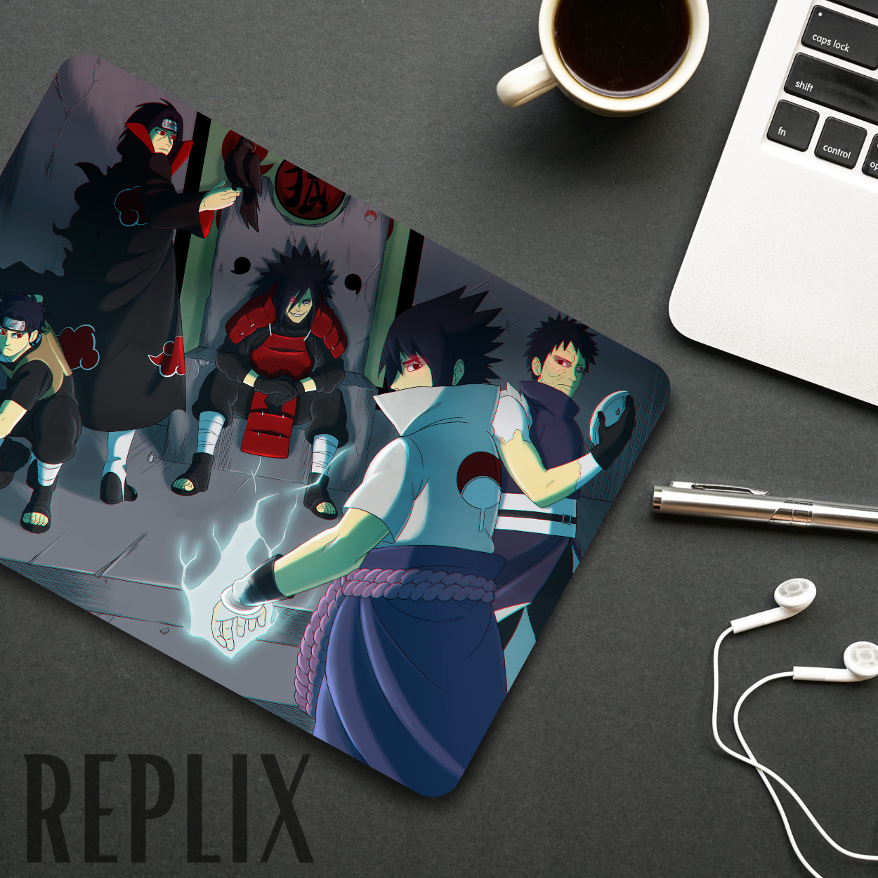 Replix Anime Mouse Pad (9 inch x 7 inch) -  Uchiha Printed Mousepad