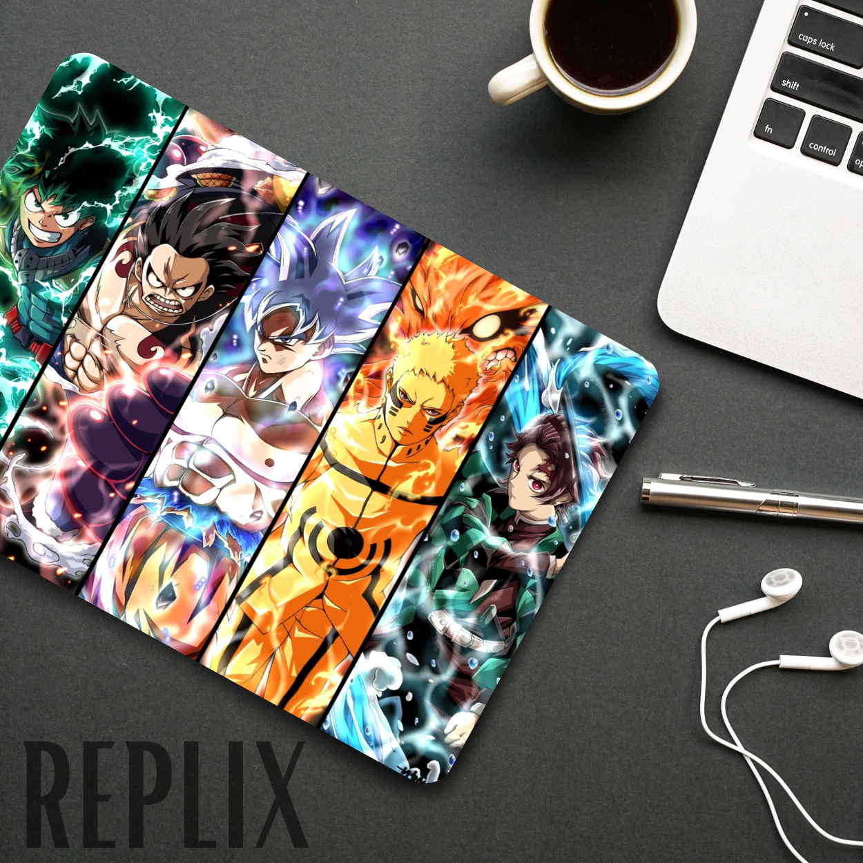 Replix Anime Mouse Pad (9 inch x 7 inch) - Mix Anime Printed Mousepad