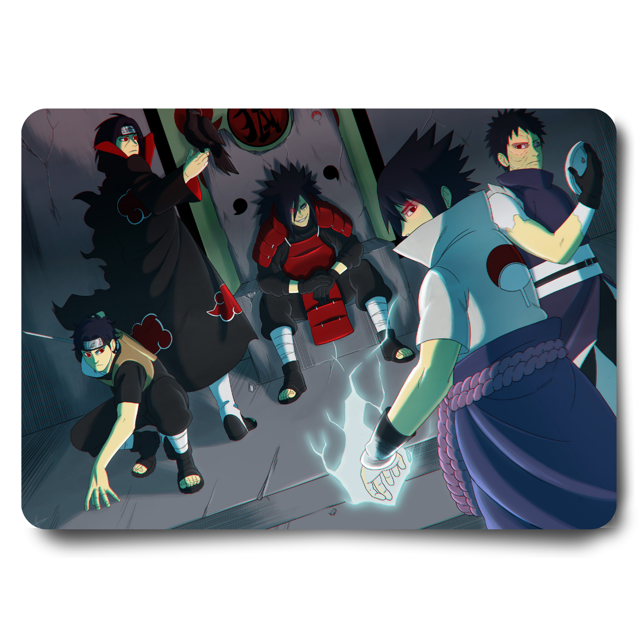 Replix Anime Mouse Pad (9 inch x 7 inch) -  Uchiha Printed Mousepad