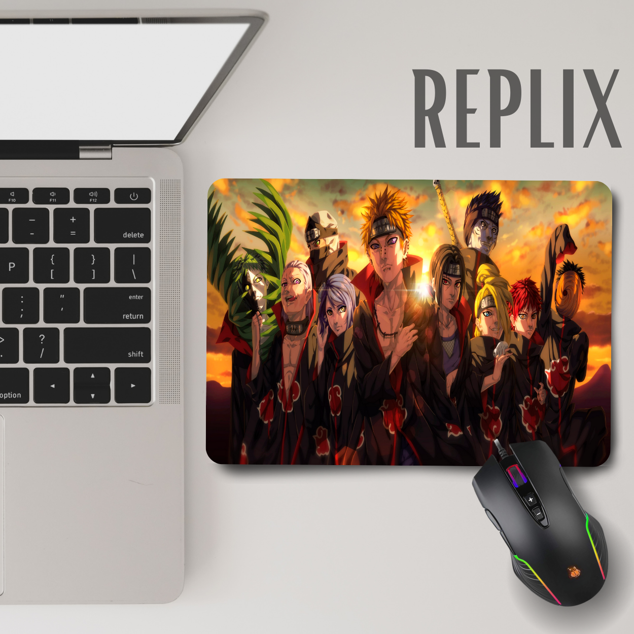 Replix Anime Mouse Pad (9 inch x 7 inch) - Akatsuki 6 Printed Mousepad Mousepad