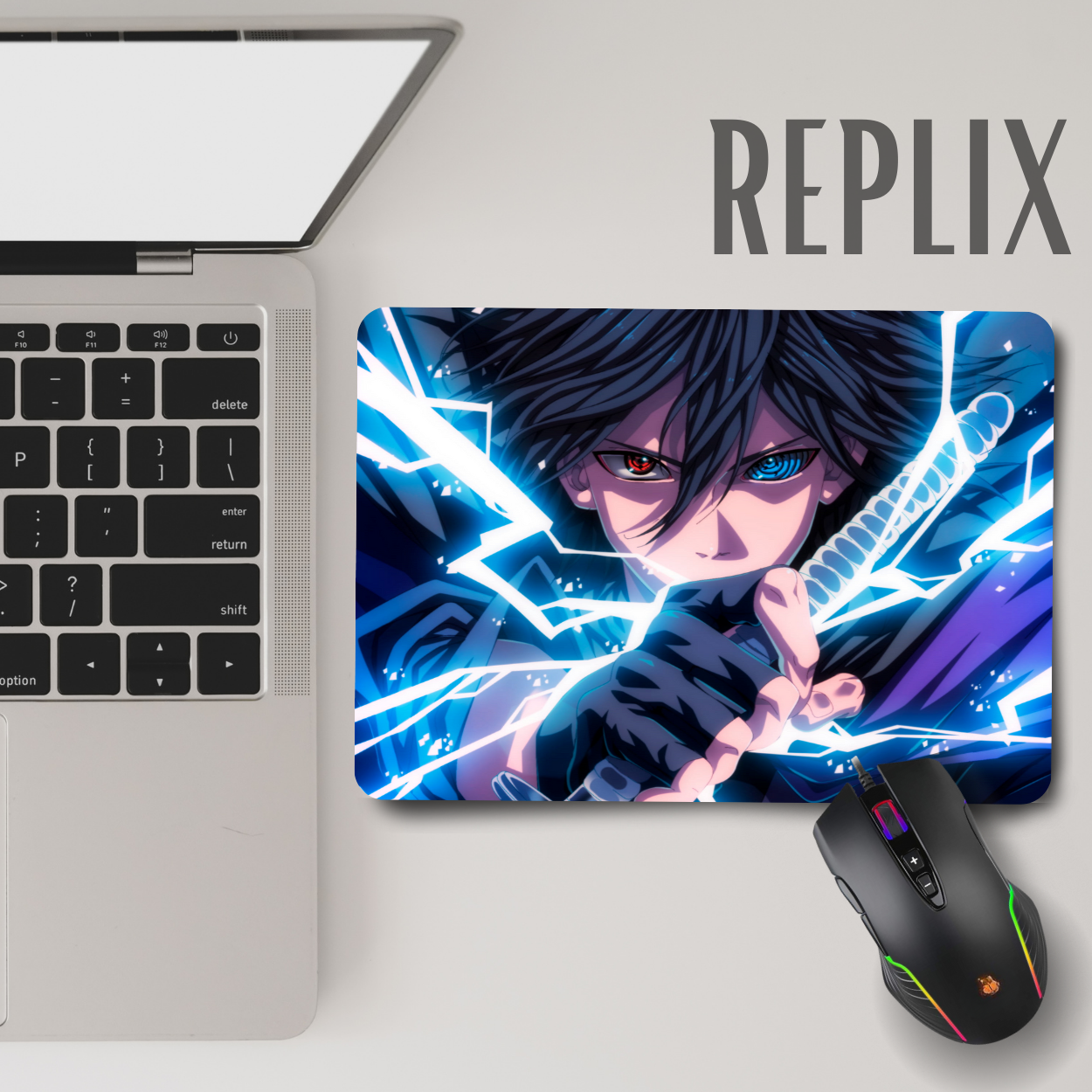 Replix Anime Mouse Pad (9 inch x 7 inch) - Sasuke 3 Printed Mousepad Mousepad