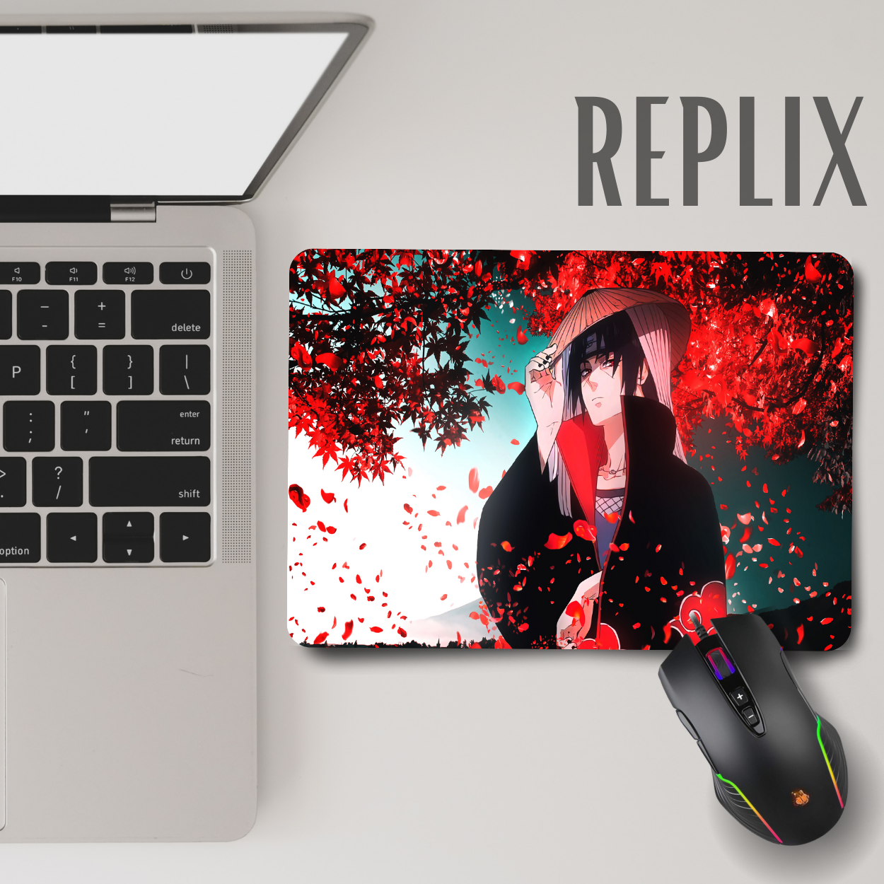 Replix Anime Mouse Pad (9 inch x 7 inch) - Itachi 10 Printed Mousepad Mousepad