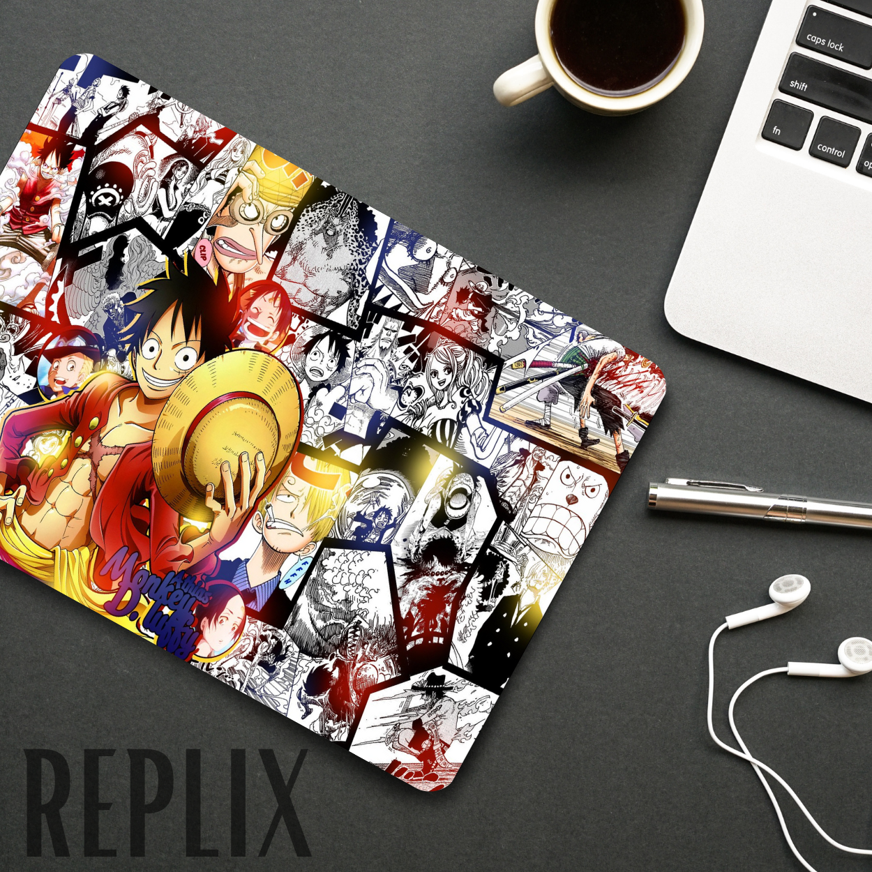 Replix Anime Mouse Pad (9 inch x 7 inch) - Luffy 1 Printed Mousepad
