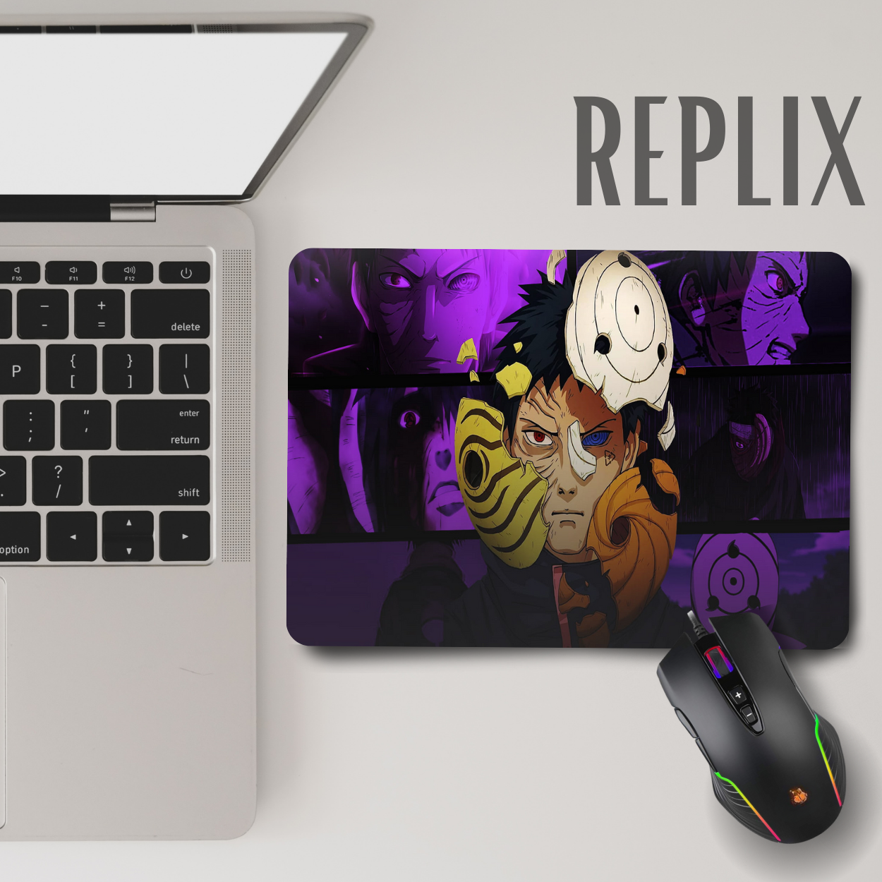 Replix Anime Mouse Pad (9 inch x 7 inch) - Purple Obito Printed Mousepad Mousepad